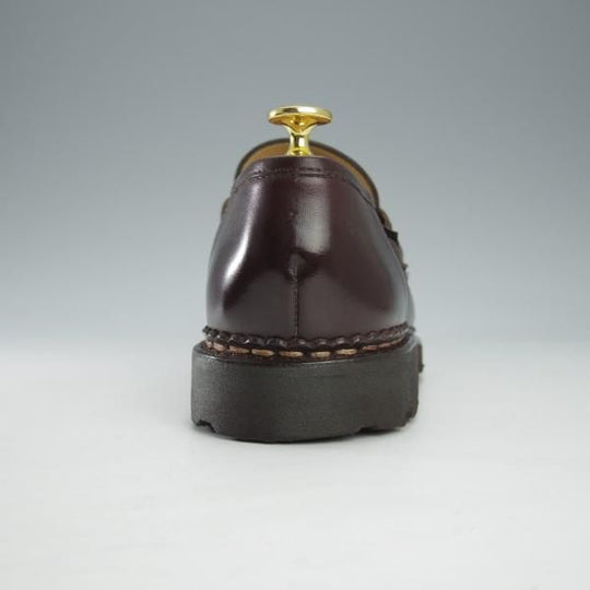 極美品★パラブーツ SIZE 6.5【定価￥79,200-★ランス/REIMS/カフェ】CAFE/コインローファー/リスレザー/濃茶/メンズ/Paraboot★i513