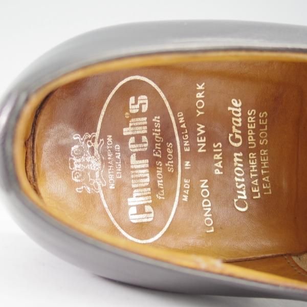 ★チャーチ 60F/UK6【旧チャーチ★CONSUL/コンサル/73ラスト】3都市ロゴ/ストレートチップ/カーフ/黒/Church's★i516