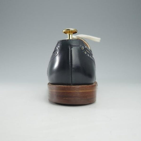 極上★クロケット&ジョーンズ 6.5E【コンビ仕様★SUFFOLK 2/スペクテイターシューズ】カーフ×ヌバック/紺×白/Crockett&Jones★i517