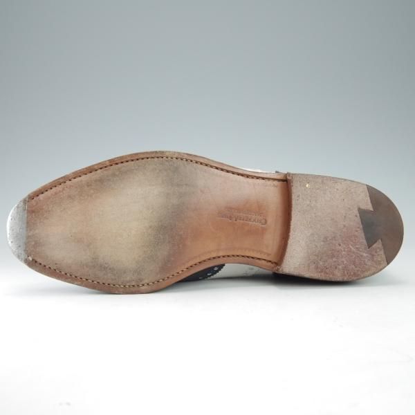 極上★クロケット&ジョーンズ 6.5E【コンビ仕様★SUFFOLK 2/スペクテイターシューズ】カーフ×ヌバック/紺×白/Crockett&Jones★i517