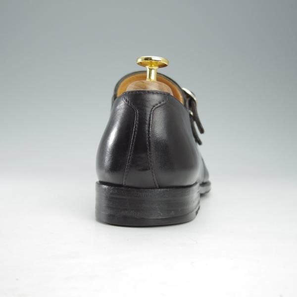 ★(伊)タニノクリスチー SIZE 7.5【定価15万円以上★モンクストラップ/132229】カーフ/黒/メンズ/TANINO CRISCI★i520