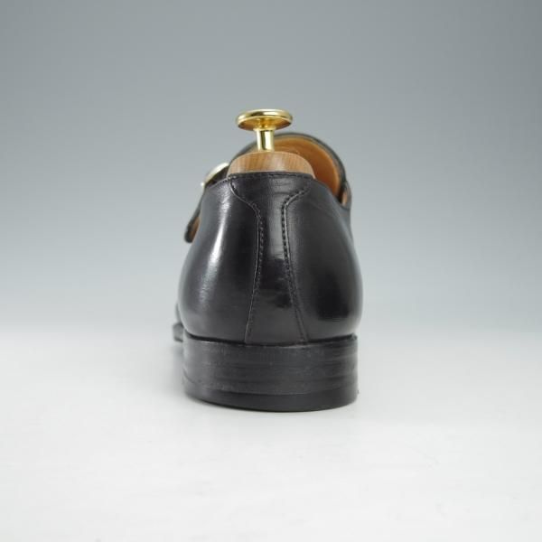 ★(伊)タニノクリスチー SIZE 7.5【定価15万円以上★モンクストラップ/132229】カーフ/黒/メンズ/TANINO CRISCI★i520