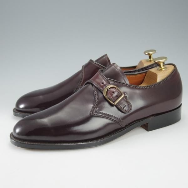 未使用★オールデン 7.5D【定価￥137,500-★コードバン仕様/954/アバディーンラスト】モンクストラップ/赤茶/UNITED ARROWS/Alden★i521