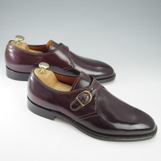 未使用★オールデン 7.5D【定価￥137,500-★コードバン仕様/954/アバディーンラスト】モンクストラップ/赤茶/UNITED ARROWS/Alden★i521