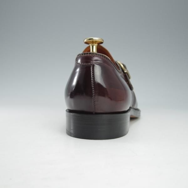 未使用★オールデン 7.5D【定価￥137,500-★コードバン仕様/954/アバディーンラスト】モンクストラップ/赤茶/UNITED ARROWS/Alden★i521