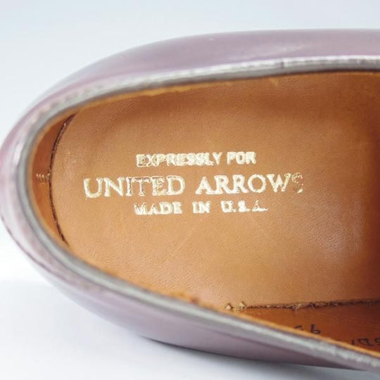 未使用★オールデン 7.5D【定価￥137,500-★コードバン仕様/954/アバディーンラスト】モンクストラップ/赤茶/UNITED ARROWS/Alden★i521