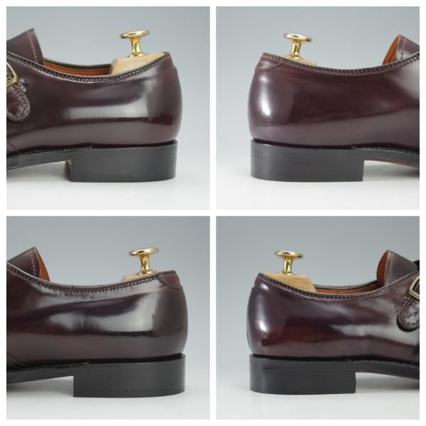 未使用★オールデン 7.5D【定価￥137,500-★コードバン仕様/954/アバディーンラスト】モンクストラップ/赤茶/UNITED ARROWS/Alden★i521