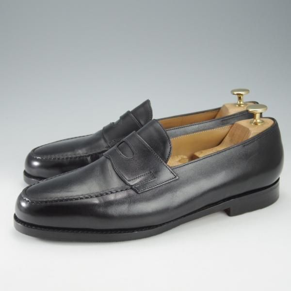 極上★ジョンロブ 8E【定価￥231,000-★ロペス/LOPEZ】4395ラスト/コインローファー/カーフ/黒/メンズ/JOHN LOBB★i524