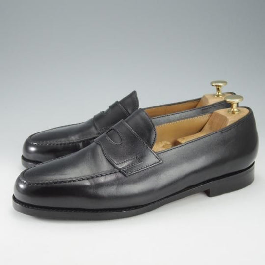 極上★ジョンロブ 8E【定価￥231,000-★ロペス/LOPEZ】4395ラスト/コインローファー/カーフ/黒/メンズ/JOHN LOBB★i524