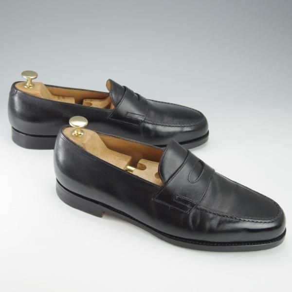 極上★ジョンロブ 8E【定価￥231,000-★ロペス/LOPEZ】4395ラスト/コインローファー/カーフ/黒/メンズ/JOHN LOBB★i524