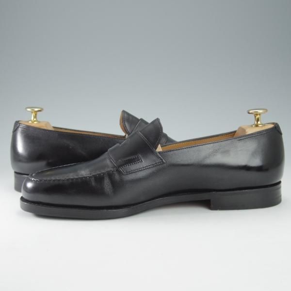 極上★ジョンロブ 8E【定価￥231,000-★ロペス/LOPEZ】4395ラスト/コインローファー/カーフ/黒/メンズ/JOHN LOBB★i524