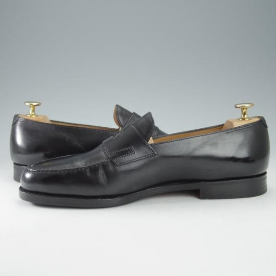 極上★ジョンロブ 8E【定価￥231,000-★ロペス/LOPEZ】4395ラスト/コインローファー/カーフ/黒/メンズ/JOHN LOBB★i524