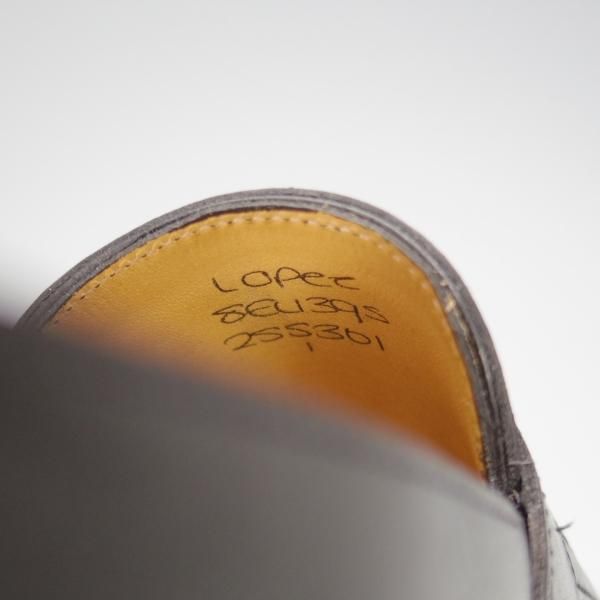 極上★ジョンロブ 8E【定価￥231,000-★ロペス/LOPEZ】4395ラスト/コインローファー/カーフ/黒/メンズ/JOHN LOBB★i524