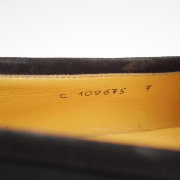 ★(伊)タニノクリスチー SIZE 7【定価15万円以上★ローファー/109675】スリッポン/スエード/黒/メンズ/TANINO CRISCI★i525