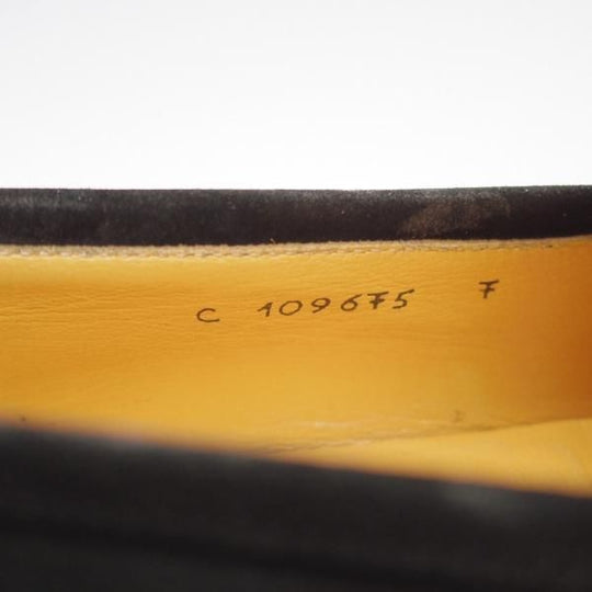 ★(伊)タニノクリスチー SIZE 7【定価15万円以上★ローファー/109675】スリッポン/スエード/黒/メンズ/TANINO CRISCI★i525