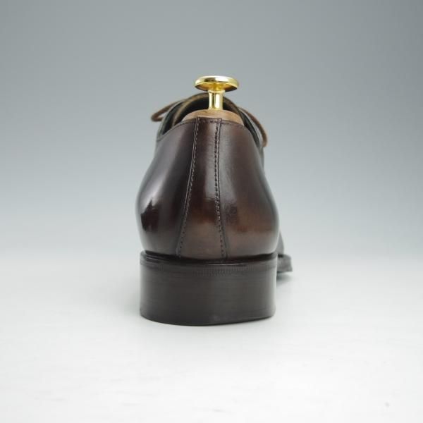 極上★(伊)タニノクリスチー SIZE 7.5【定価15万円以上★最後期のホールカット/136356】カーフ/濃茶/メンズ/TANINO CRISCI★i526