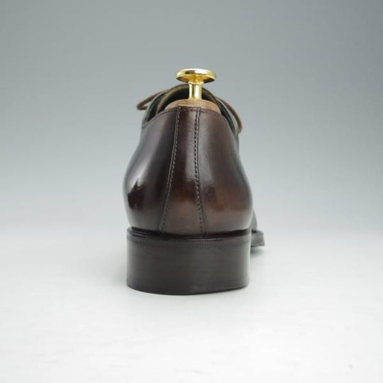 極上★(伊)タニノクリスチー SIZE 7.5【定価15万円以上★最後期のホールカット/136356】カーフ/濃茶/メンズ/TANINO CRISCI★i526