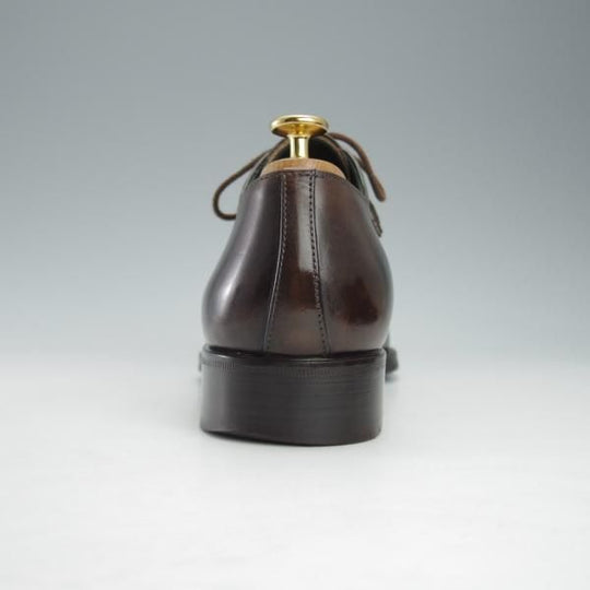 極上★(伊)タニノクリスチー SIZE 7.5【定価15万円以上★最後期のホールカット/136356】カーフ/濃茶/メンズ/TANINO CRISCI★i526