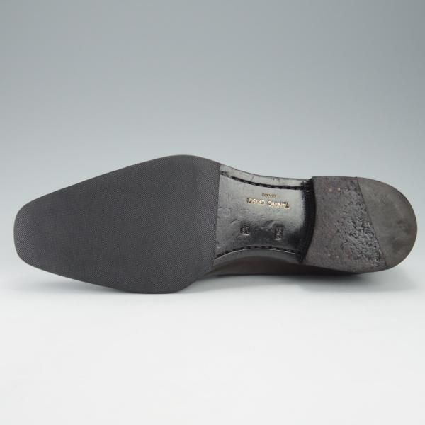 極上★(伊)タニノクリスチー SIZE 7.5【定価15万円以上★最後期のホールカット/136356】カーフ/濃茶/メンズ/TANINO CRISCI★i526
