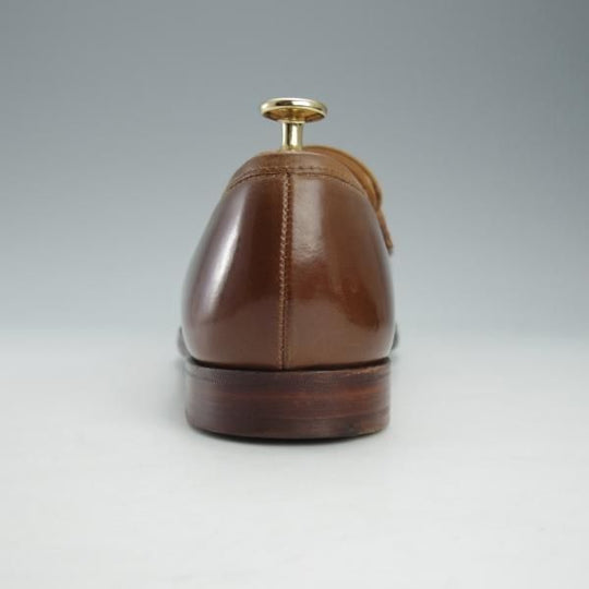 ★クロケット&ジョーンズ 8.5E【定価￥129,600-★ウイスキーコードバン/茶/BOSTON 2】コインローファー/メンズ/Crockett&Jones★i527