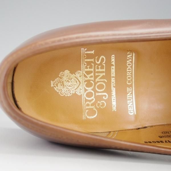 ★クロケット&ジョーンズ 8.5E【定価￥129,600-★ウイスキーコードバン/茶/BOSTON 2】コインローファー/メンズ/Crockett&Jones★i527
