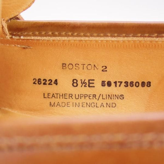 ★クロケット&ジョーンズ 8.5E【定価￥129,600-★ウイスキーコードバン/茶/BOSTON 2】コインローファー/メンズ/Crockett&Jones★i527