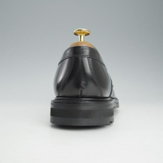 未使用★チャーチ 75F/UK7.5【★CAPSTONE 2/コインローファー】126ラスト/ポリッシュドバインダーカーフ/黒/メンズ/Church's★i528