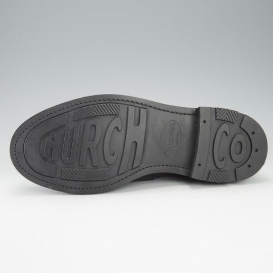 未使用★チャーチ 75F/UK7.5【★CAPSTONE 2/コインローファー】126ラスト/ポリッシュドバインダーカーフ/黒/メンズ/Church's★i528