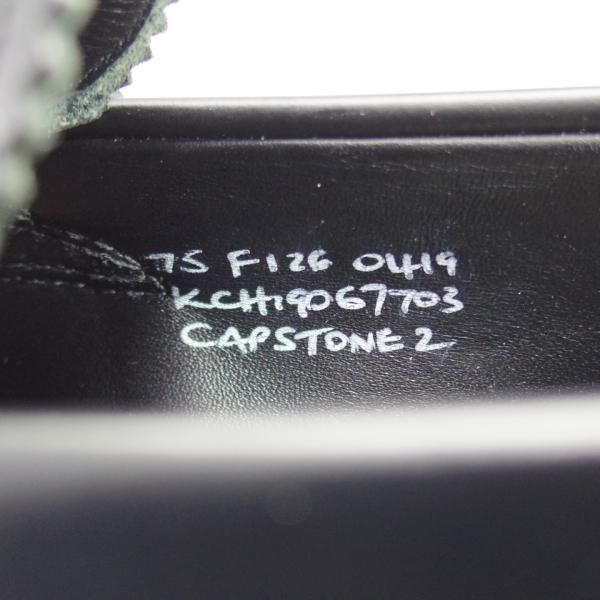 未使用★チャーチ 75F/UK7.5【★CAPSTONE 2/コインローファー】126ラスト/ポリッシュドバインダーカーフ/黒/メンズ/Church's★i528