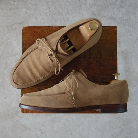 極上★ジョンロブ 7.5E【★NEWMARKET/6000ラスト】Uチップ/スエード/薄茶/メンズ/JOHN LOBB★i532