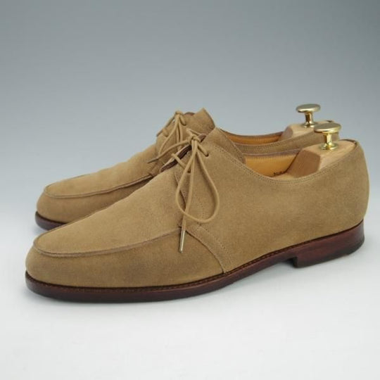 極上★ジョンロブ 7.5E【★NEWMARKET/6000ラスト】Uチップ/スエード/薄茶/メンズ/JOHN LOBB★i532