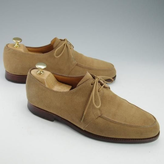 極上★ジョンロブ 7.5E【★NEWMARKET/6000ラスト】Uチップ/スエード/薄茶/メンズ/JOHN LOBB★i532