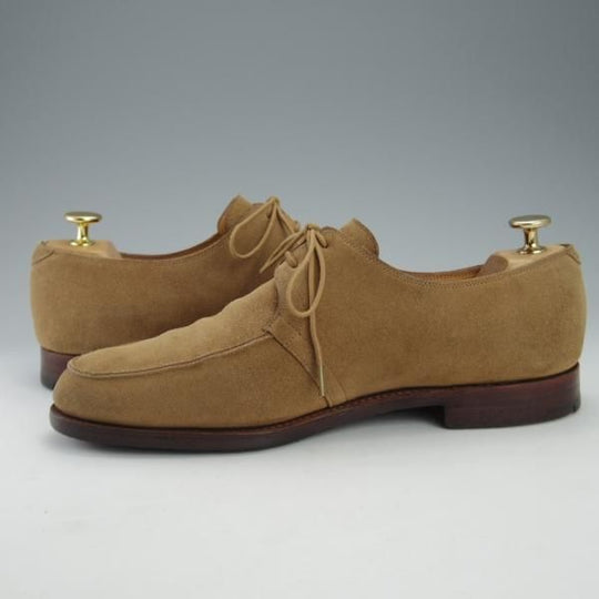 極上★ジョンロブ 7.5E【★NEWMARKET/6000ラスト】Uチップ/スエード/薄茶/メンズ/JOHN LOBB★i532