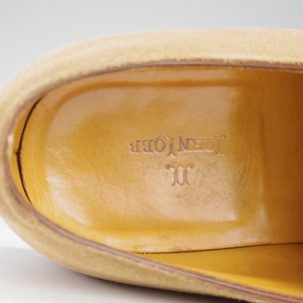 極上★ジョンロブ 7.5E【★NEWMARKET/6000ラスト】Uチップ/スエード/薄茶/メンズ/JOHN LOBB★i532