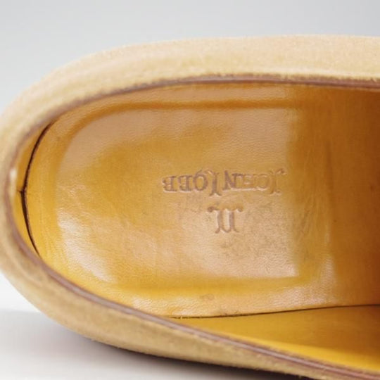 極上★ジョンロブ 7.5E【★NEWMARKET/6000ラスト】Uチップ/スエード/薄茶/メンズ/JOHN LOBB★i532