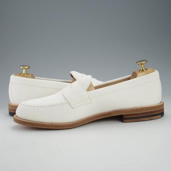 未使用★オールデン 8D【定価￥92,400-★ユナイテッドアローズ別注/コインローファー】62446/ヴァンラスト/スエード/白/Alden★i535