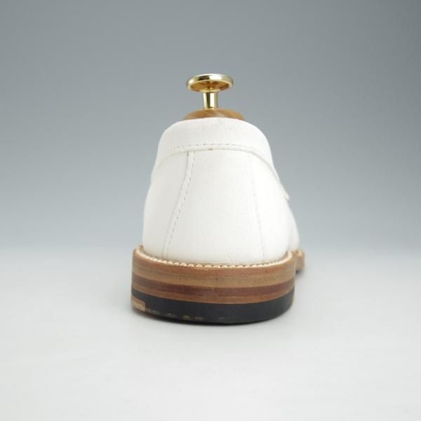 未使用★オールデン 8D【定価￥92,400-★ユナイテッドアローズ別注/コインローファー】62446/ヴァンラスト/スエード/白/Alden★i535