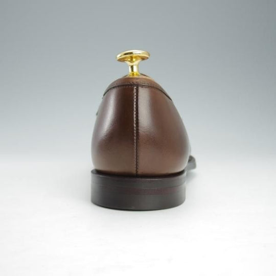 未使用★クロケット&ジョーンズ 5.5E【定価￥90,200-★BOSTON 2/ボストン/376ラスト】コインローファー/濃茶/Crockett&Jones★i536