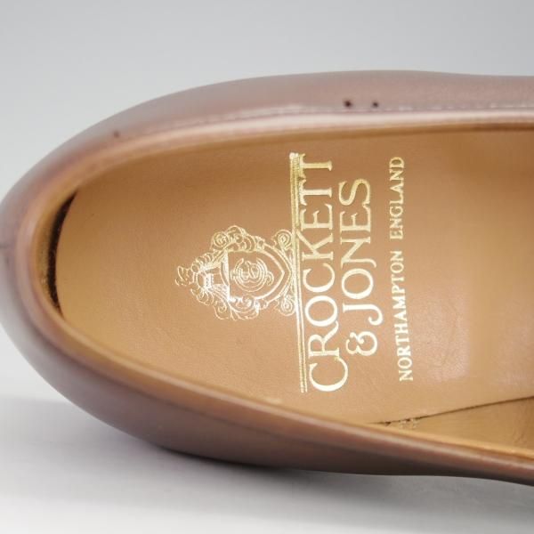 未使用★クロケット&ジョーンズ 5.5E【定価￥90,200-★BOSTON 2/ボストン/376ラスト】コインローファー/濃茶/Crockett&Jones★i536