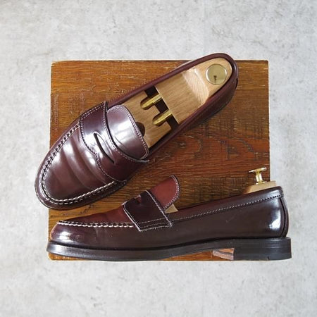 ★オールデン 6.5E【コードバン仕様★9916/コインローファー】ヴァンラスト/赤茶/バーガンディー/#8/メンズ/Alden★i537