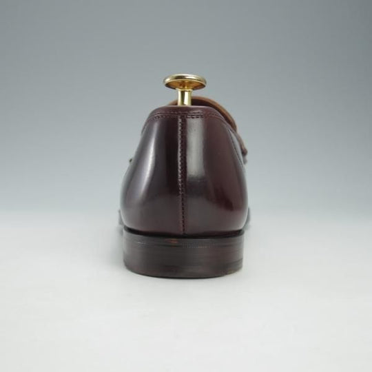 極美品★クロケット&ジョーンズ 6E【定価￥136,400-★コードバン仕様/HARVARD 2】376ラスト/コインローファー/赤茶/Crockett&Jones★i538