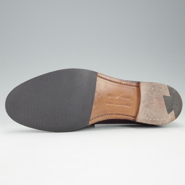 極美品★クロケット&ジョーンズ 6E【定価￥136,400-★コードバン仕様/HARVARD 2】376ラスト/コインローファー/赤茶/Crockett&Jones★i538