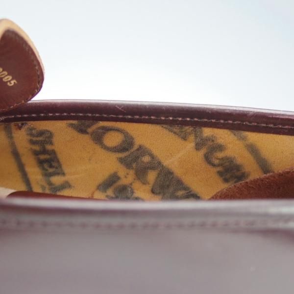 極美品★クロケット&ジョーンズ 6E【定価￥136,400-★コードバン仕様/HARVARD 2】376ラスト/コインローファー/赤茶/Crockett&Jones★i538