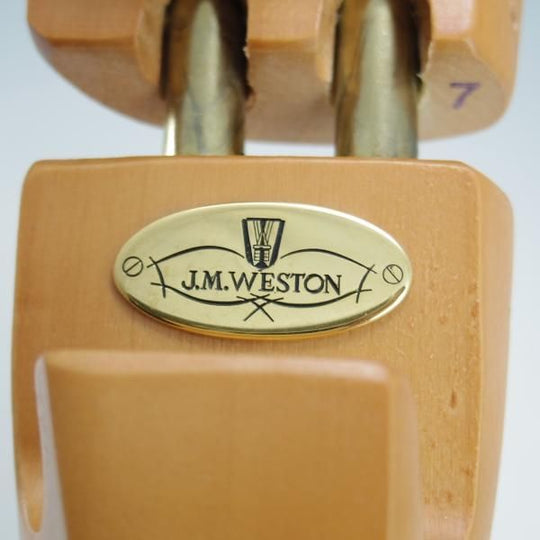 極上★J.M.ウェストン SIZE 7【★純正シューツリー/022L】旧ロゴ/木製シューキーパー/メンズ/Weston/ウエストン★i554