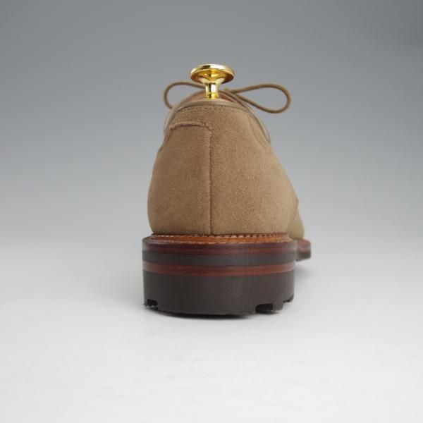 未使用★クロケット&ジョーンズ 6E【定価￥81,400-★CORK/リッジウェイソール】371ラスト/Uチップ/スエード/灰茶/Crockett&Jones★i555