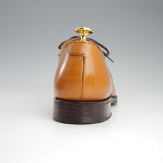 極美品★チャーチ 70F/UK7【定価￥148,500-★ストレートチップ/DUBAI】136ラスト/5都市ロゴ/ネバダカーフ/茶/Church's★i556