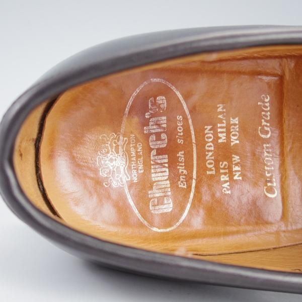 ★チャーチ 80F/UK8【★DARWIN/93ラスト】コインローファー/カーフ/黒/メンズ/Church's★i557