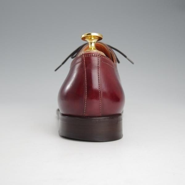 ★(伊)サントーニ SIZE 5【ブラックラピド製法★パンチドキャップトゥ/7125】カーフ/赤茶/メンズ/Santoni★i558