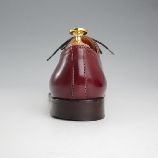 ★(伊)サントーニ SIZE 5【ブラックラピド製法★パンチドキャップトゥ/7125】カーフ/赤茶/メンズ/Santoni★i558