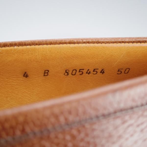 極上★J.M.ウェストン(レディース) 4B【現行定価￥126,500-★コインローファー/180】旧ロゴ/ヴィンテージ/茶/Weston/ウエストン(レディース)★i559